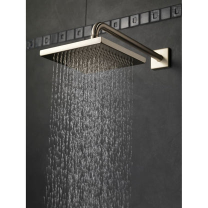 2.5 GPM 8" Wide Rain Shower Head with Shower Arm, Flange and Touch-CleanÂ® Technology - Limited Lifetime Warranty