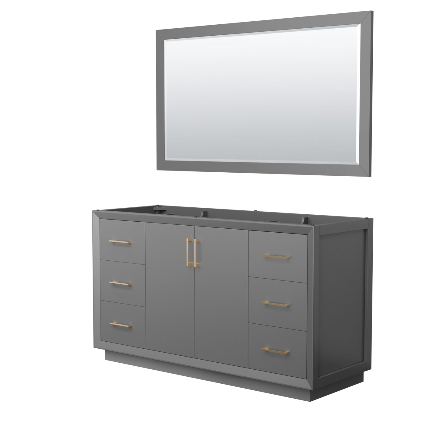 Strada Single Bathroom Vanity - 59.25W x 34.25H x 21.75D