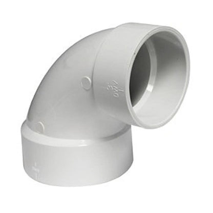 Closet Bend Elbow, 4 x 3 in, Hub, DWV, PVC