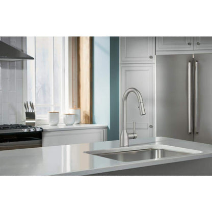 Adler Single-Handle Pull-Down Sprayer Kitchen Faucet with Power Clean and Reflex in Spot Resist Stainless