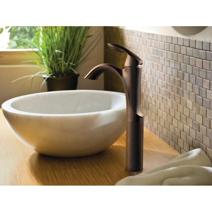 Single Handle Single Hole Bathroom Faucet from the Eva Collection (Valve Included)