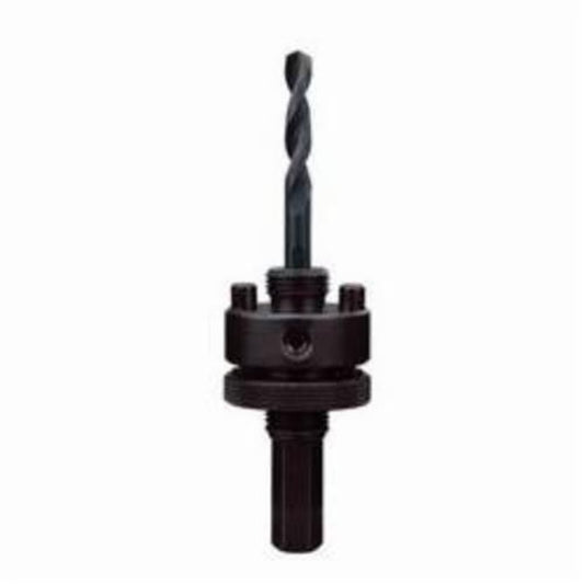 Large Thread Quick-Change Universal Hole Saw Arbor, 7/16 in Hardened Carbon Steel/Alloy Steel