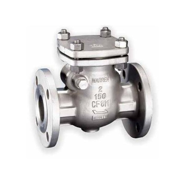 Swing Check Valve, 6 in, Flange, Stainless Steel