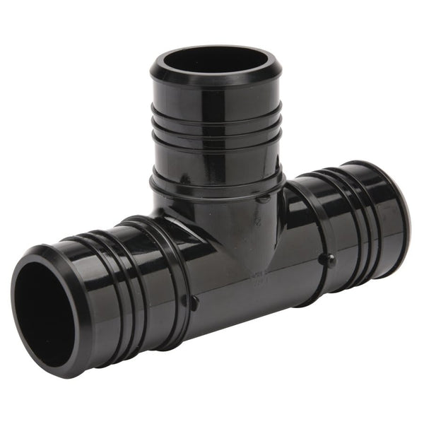 QickSert CR® Tee, 1-1/4 x 1 in, Crimp PEX, Poly