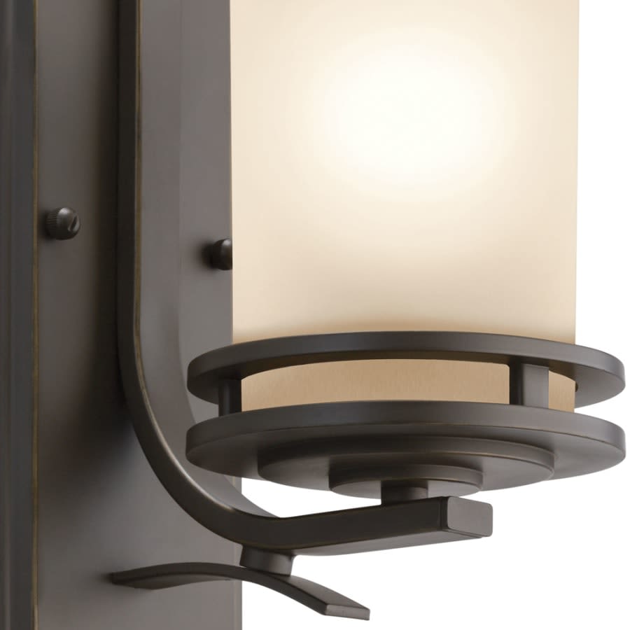 Hendrik Single Light 12" Tall Wall Sconce with Satin Etched Glass Shade