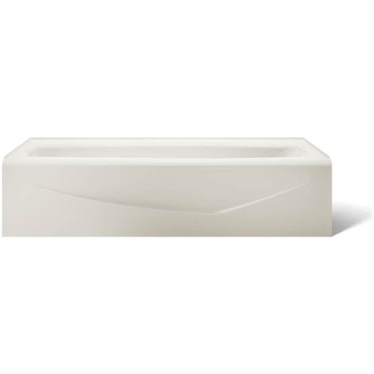 Villager Collection 60" Three Wall Alcove Bath Tub with Extra 4" Ledge and Left Hand Drain
