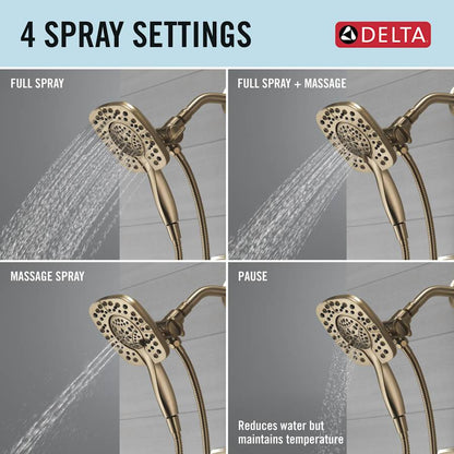 Ashlyn Monitor 17 Series Dual Function Pressure Balanced Shower Only with In2ition and Integrated Volume Control - Less Rough-In Valve