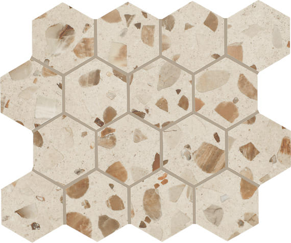 Curation Stucco Square, Splatter 24X24 Matte