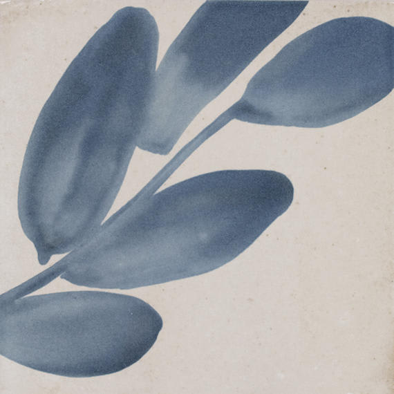 Rice Natural Deco Blossom Square 6X6 Glossy
