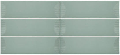 Stencil Mint Rectangle, Linear 4X12 Matte