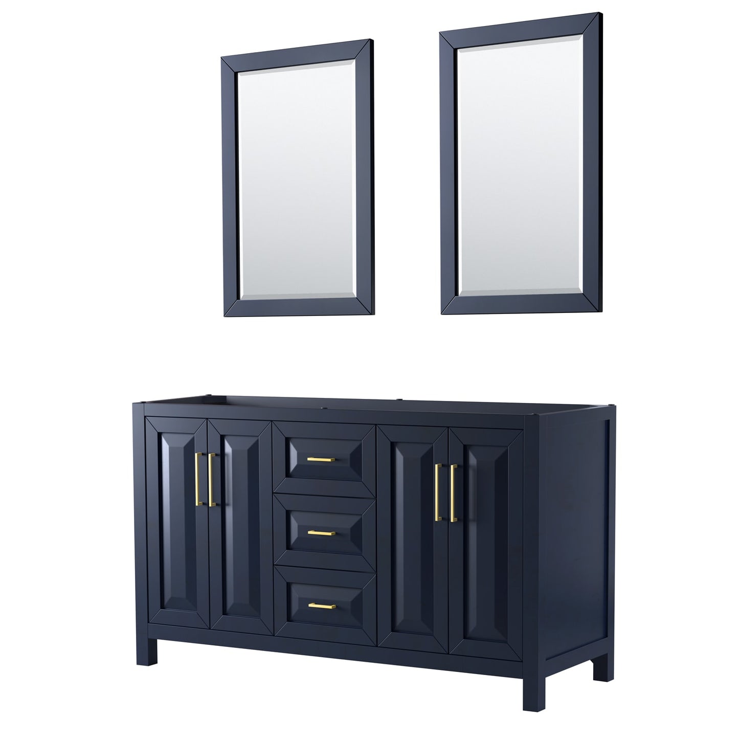 Daria Double Bathroom Vanity - 59W x 35H x 21.5D