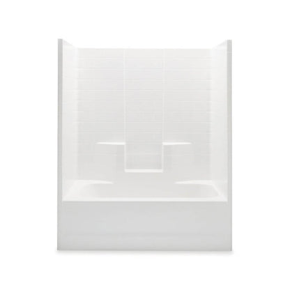 Everyday 1-Piece Tub & Shower, 72 x 60 in, Left Hand Drain, White