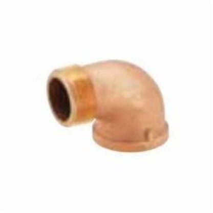Street 90 deg Elbow, 3/4 in, MNPT x FNPT, Lead Free Brass, Rough Brass