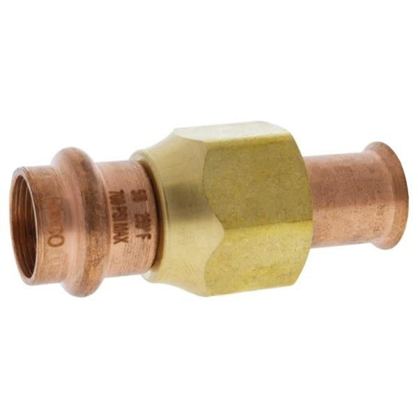 Flare Adapter, 5/8 in, Press x Flare, Copper