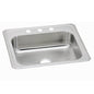 Celebrity Single Bowl Kitchen Sink, Top Mount, 25 x 21-1/4 in, 6-3/4 in Bowl Depth, 1-Hole, 20 ga Brushed Satin Steel, Stainless