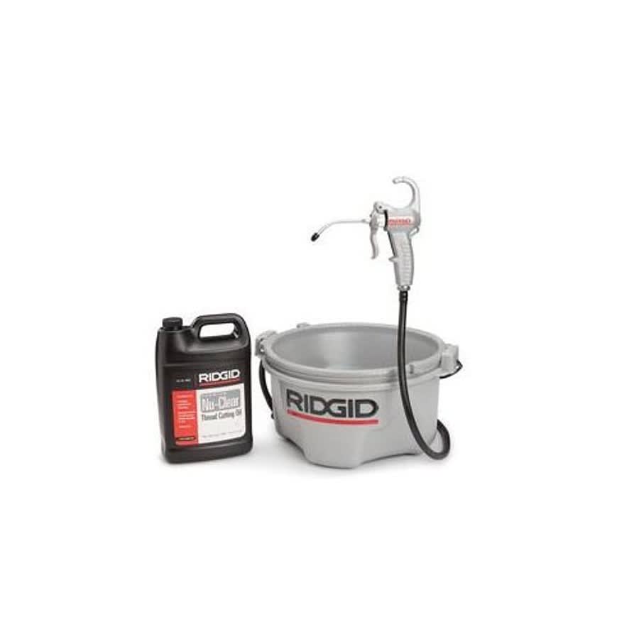 418 Oiler With 1 gal, Premium Thread Cutting Oil, 55 in L Hose, Die Cast
