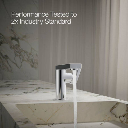 Composed 1.2 GPM Single Hole Bathroom Faucet with Pop-Up Drain Assembly