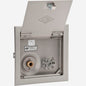 Single Temperature Recessed Hose Box, 10-1/2 in L x 10-1/2 in W, Square, with Flange and Door