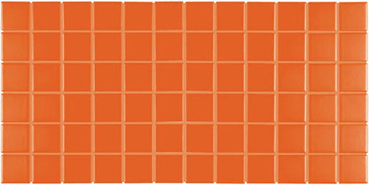 Color Wheel Mosaic Orange Burst Hexagon 1.5X1.5 Glossy
