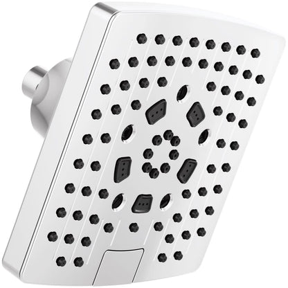 Essential 2.5 GPM H2OKinetic Square Multi-Function Showerhead