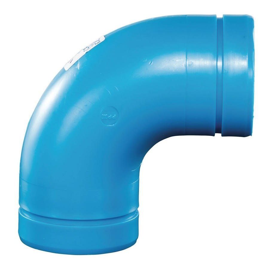 Blueline™ Acid Waste 90 deg Elbow, 1-1/2 in, Polypropylene