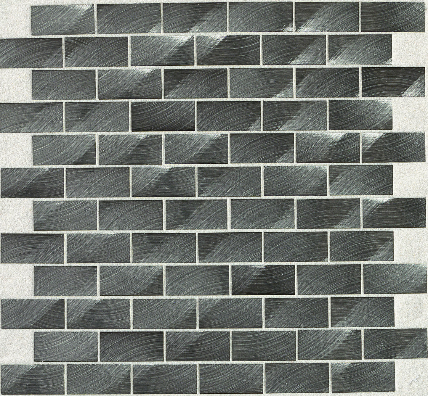 Structure Gunmetal Brick 1/2X1 Satin