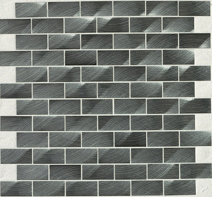 Structure Gunmetal Brick 1/2X1 Satin