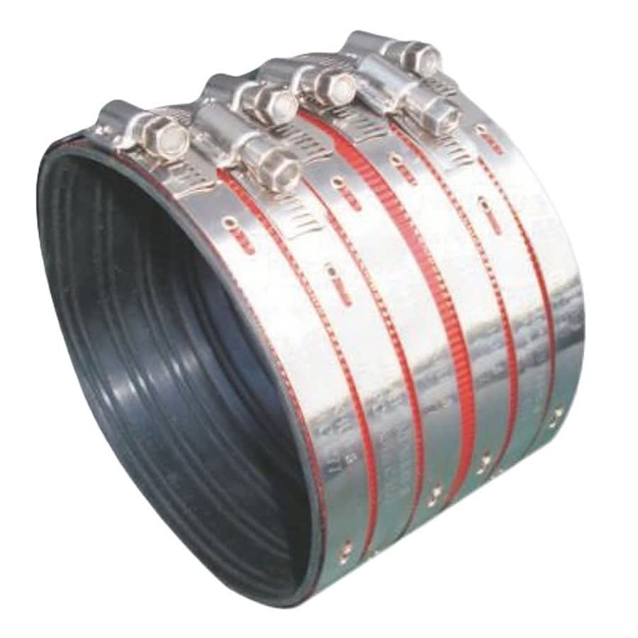 Heavy Duty Coupling, 1-1/2 in, No Hub, Stainless Steel