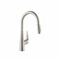 Talis S Kitchen Faucet, Deck Mount, ADA, 1 Lever Handle, 1-Hole, Steel Optic