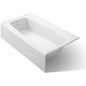 Villager Collection 60" Three Wall Alcove Bath Tub with Extra 4" Ledge and Left Hand Drain