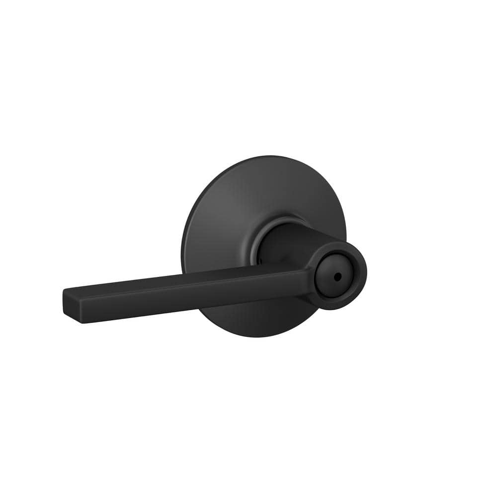 Latitude Matte Black Privacy Bed/Bath Door Handle