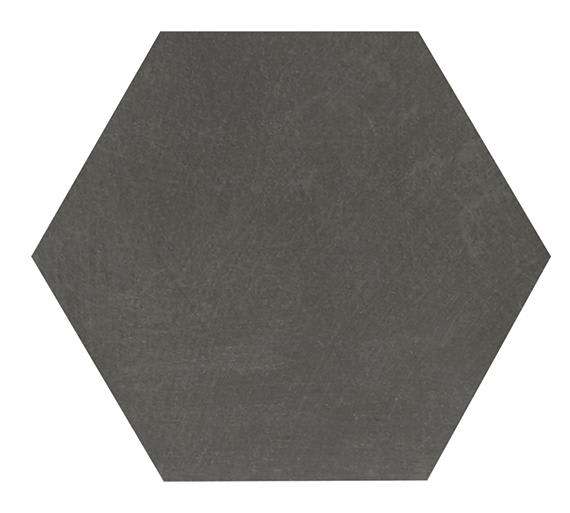 Moroccan Concrete Charcoal Hexagon 8X9 Matte