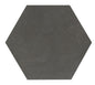 Moroccan Concrete Charcoal Hexagon 8X9 Matte
