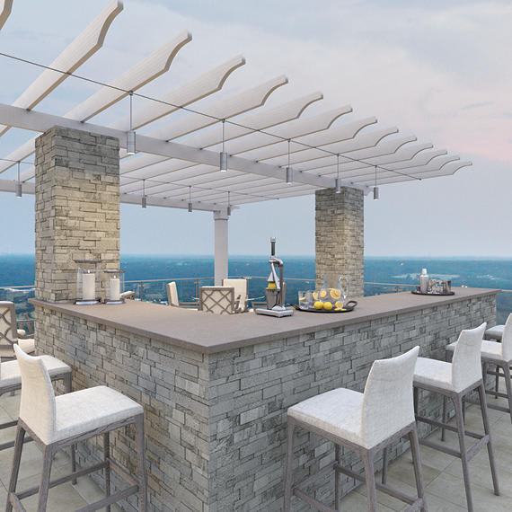 Stacked Stone Haikou Gray Rectangle, Natural Cleft 6X24