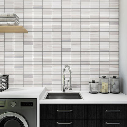 Perfit Mosaix Calacatta Dolomiti Straight Stack, Straight Edge 2X6 Honed