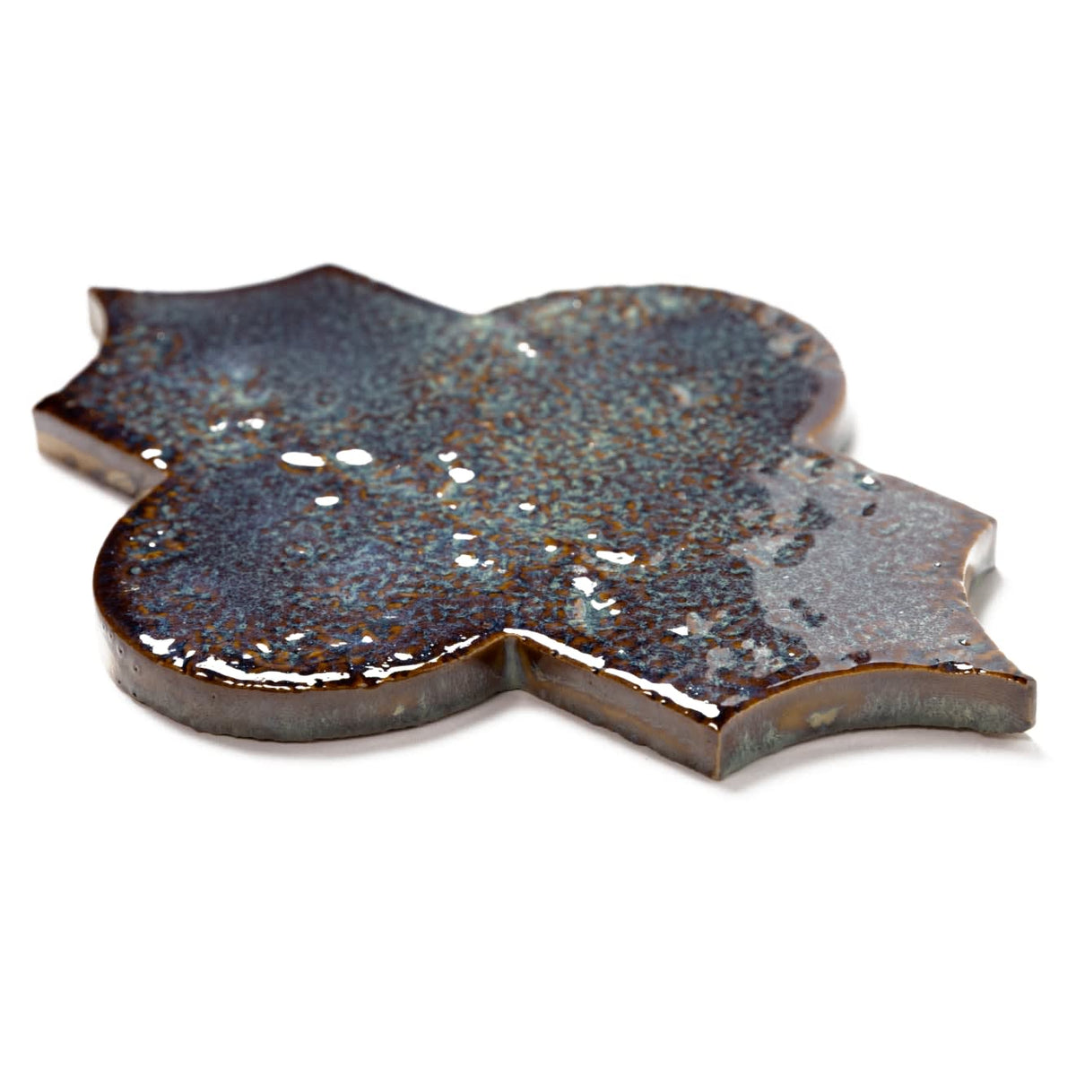 Lantern 3" x 8" Glossy Porcelain Tile in Cobalt