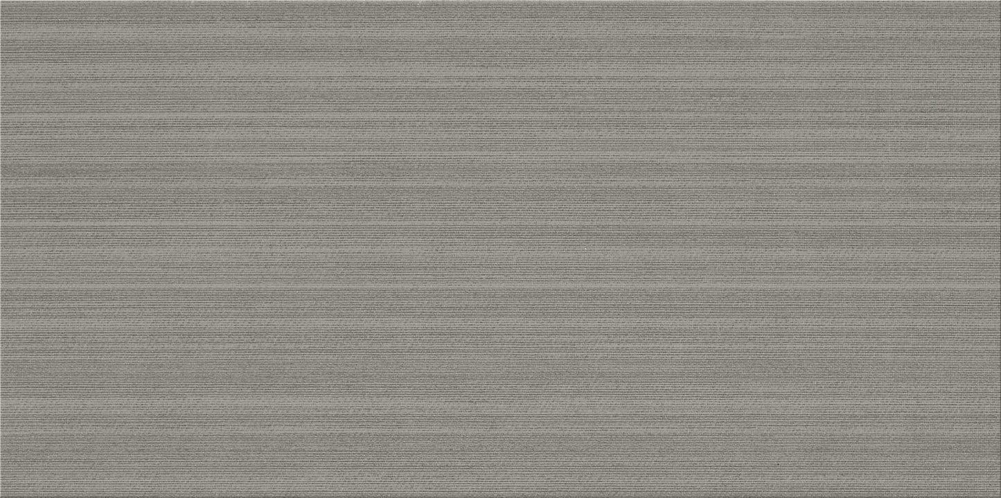 Fabric Art Modern Linear Medium Gray Rectangle, Modern Linear 12X24 Matte