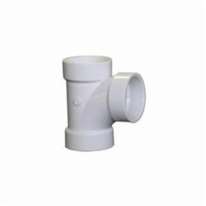 Sanitary Tee, 1-1/2 in, Hub, DWV, PVC