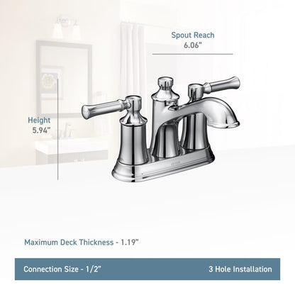 Dartmoor Double Handle Centerset Bathroom Faucet - Pop-Up Drain Assembly Included