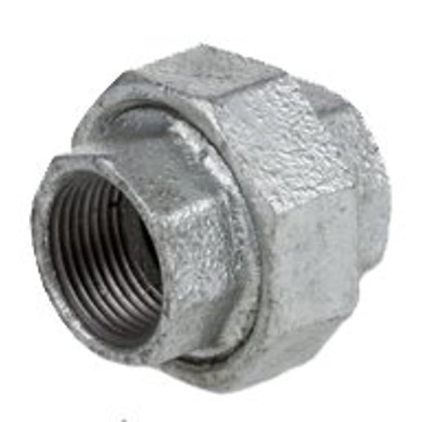 Union, 3/4 in, FNPT, 150 lb, Malleable Iron, Galvanized