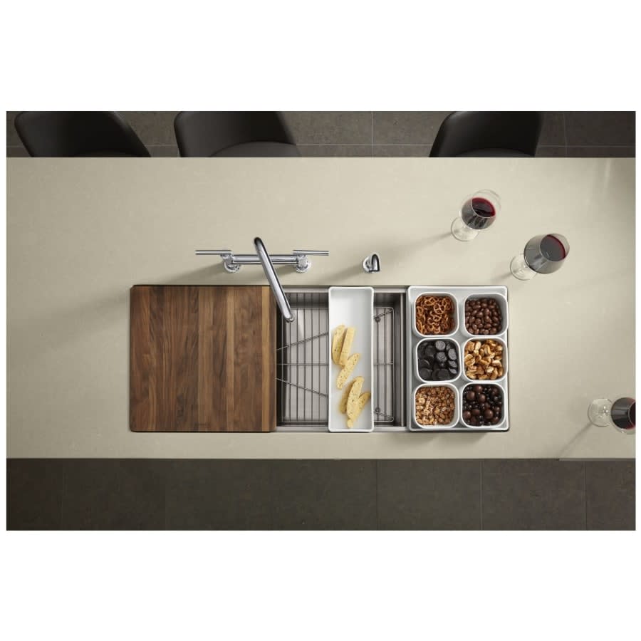 Stages 45" Single Basin Under-Mount 16-Gauge Stainless Steel Kitchen Sink with SilentShield