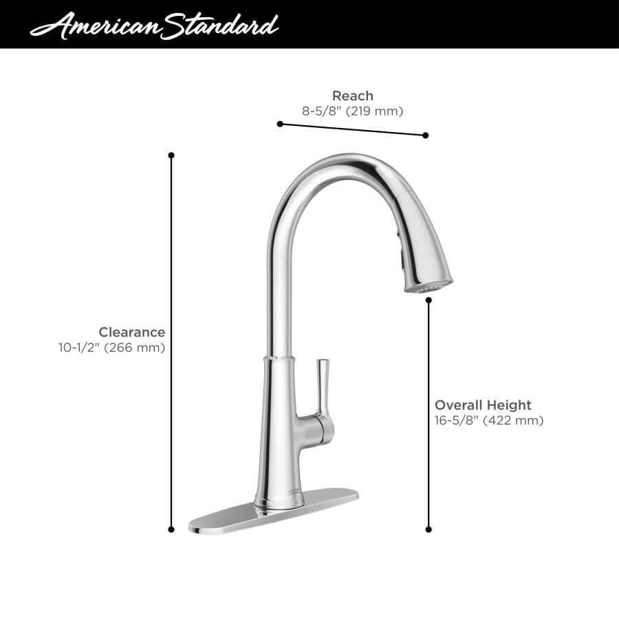 Renate 1.5 GPM Single Hole Pull Down Kitchen Faucet - Includes Escutcheon