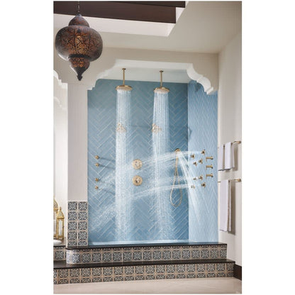 Levoir 1.75 GPM Multi Function Hand Shower Package with H2Okinetic Technology - Includes Hose, Holder and Wall Supply