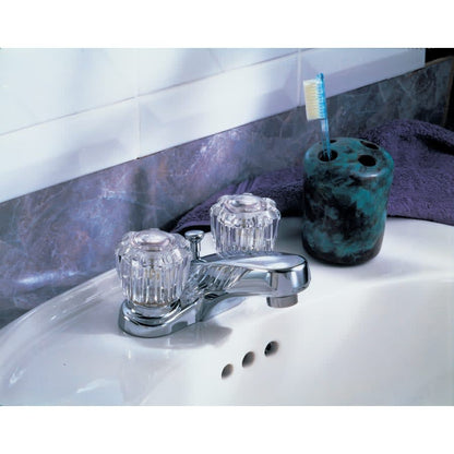 Classic Centerset Bathroom Faucet with Pop-Up Drain Assembly - Includes Lifetime Warranty