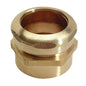 DWV Slip Joint Adapter, 1-1/2 in, FNPT x Slip Joint, Copper