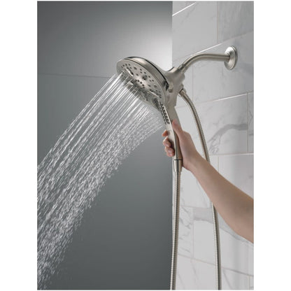 Universal Showering In2ition 1.75 GPM Multi Function Shower Head with Touch-Clean, MagnaTite, and H2Okinetic Technology