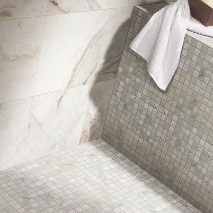 Marble Daphne White Rectangle 12X24 Honed