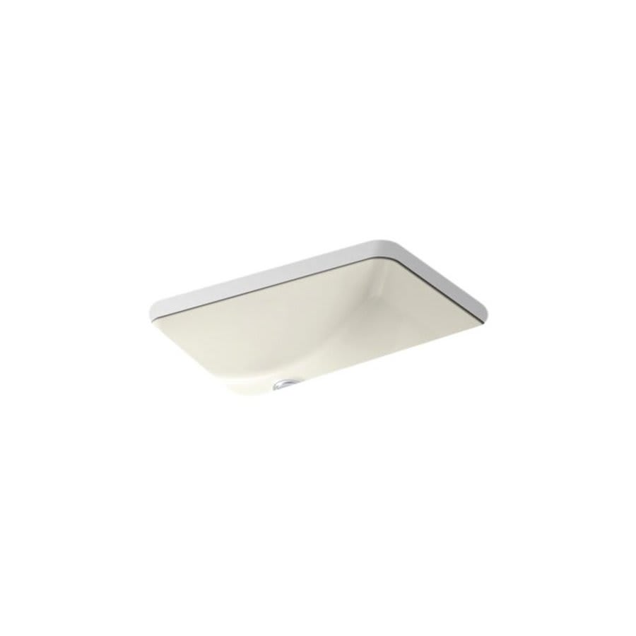 Ladena® Under Mount Lavatory Sink, ADA, 20-7/8 x 14-3/8 x 8-1/8 in, Vitreous China, Biscuit