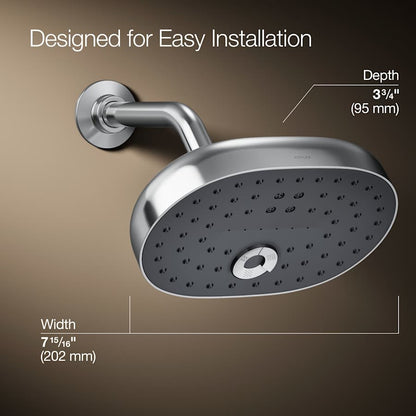 Statement 2.5 GPM Multi Function Shower Head with MasterClean Sprayface and Katalyst Air Induction Technology