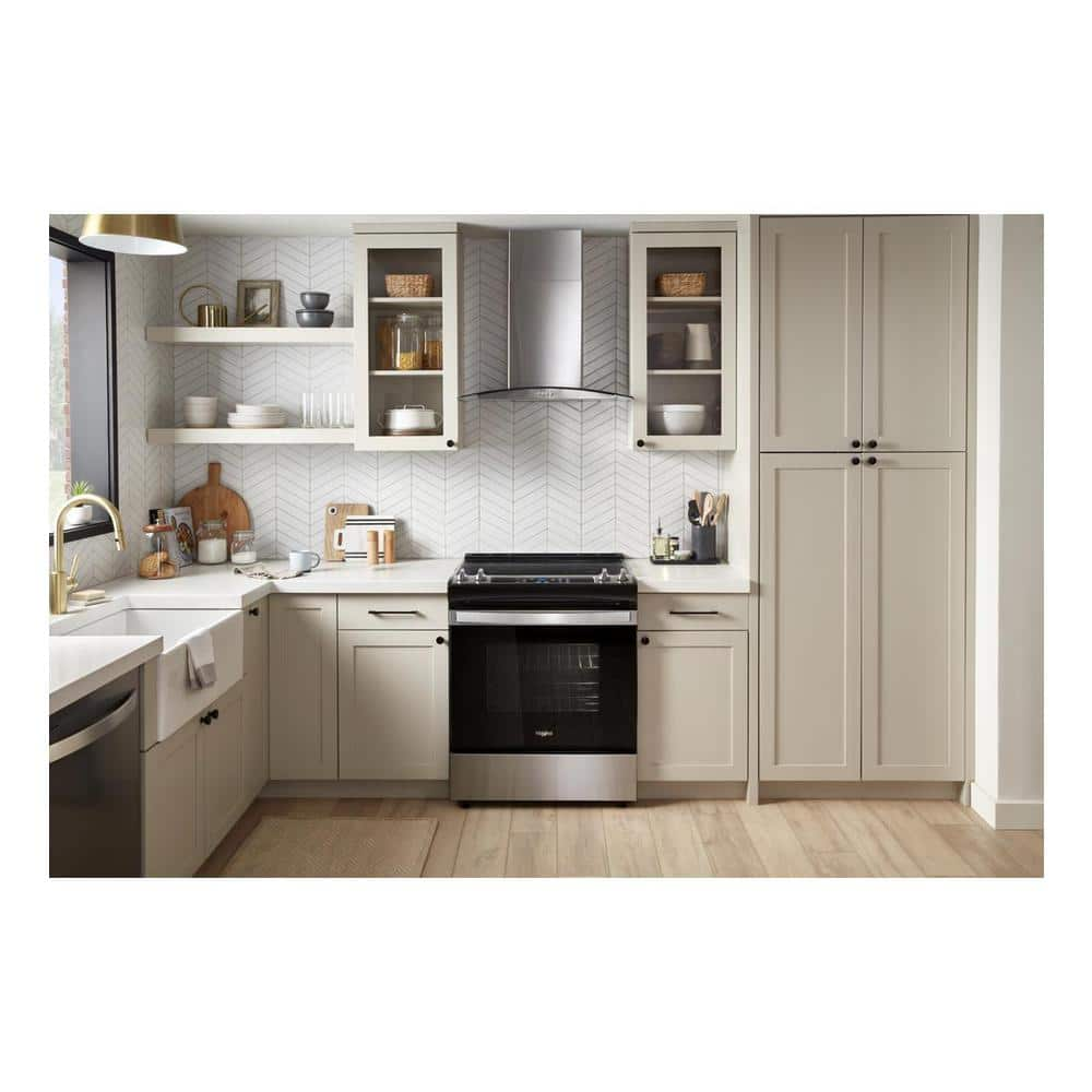 30"W 4.8Cuft Slide In 4E Smoothtop Electric Range Stainless Steel